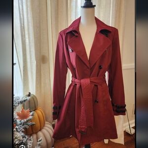 White House Black Market Belted Trenchcoat